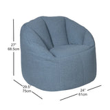 Norka Living Rod Sherpa Bean Bag Chair
