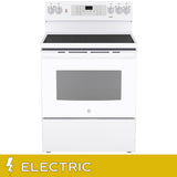 GE 30 in. 5.0 cu. ft. Electric Convection Range with No-Preheat Air Fry