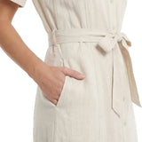 Simon Chang Women's Belted Midi Dress