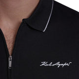 Karl Lagerfeld Men's 1/4 Zip Polo