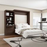 Bestar Boutique Queen Wall Bed 2-piece Set with Pull-out Shelf